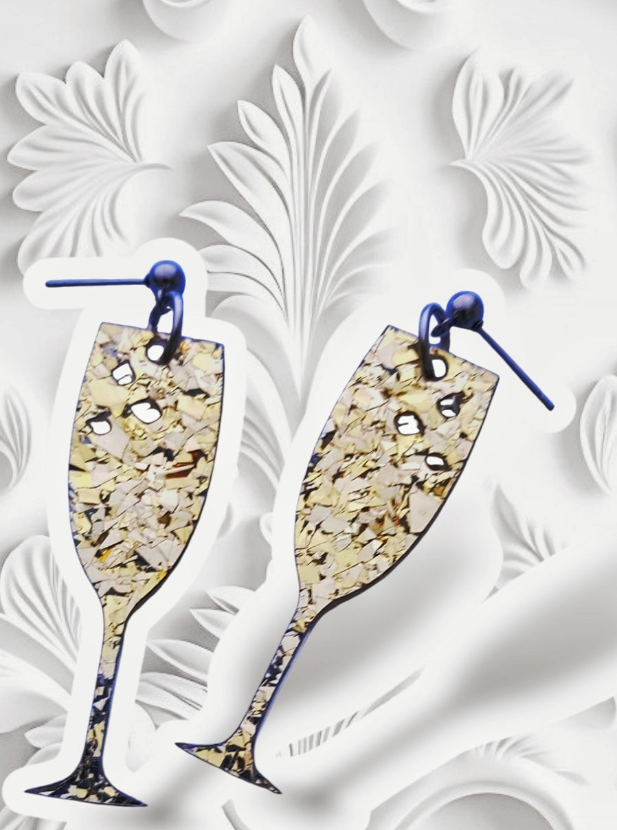 CHAMPAGNE FLUTE DANGLES