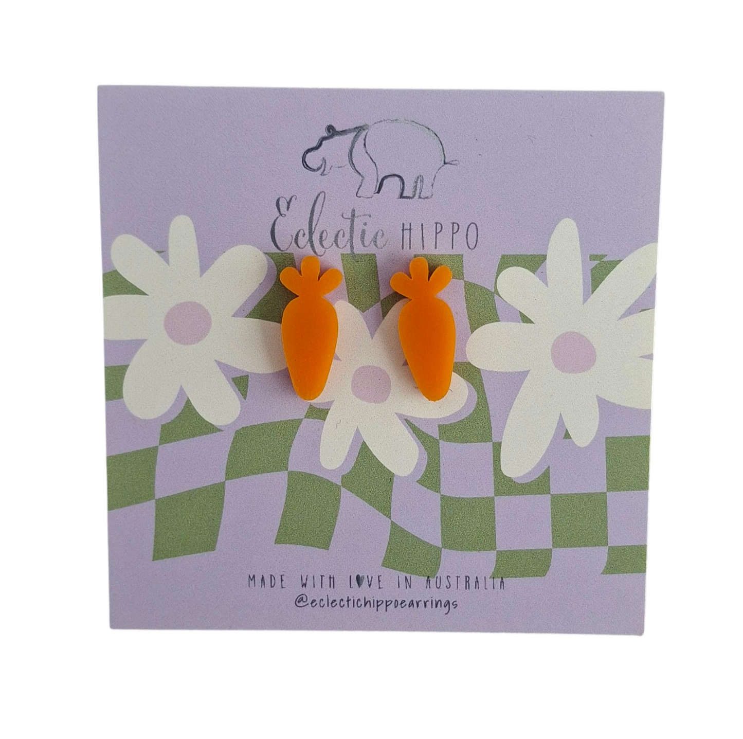 CUTE CARROT STUDS