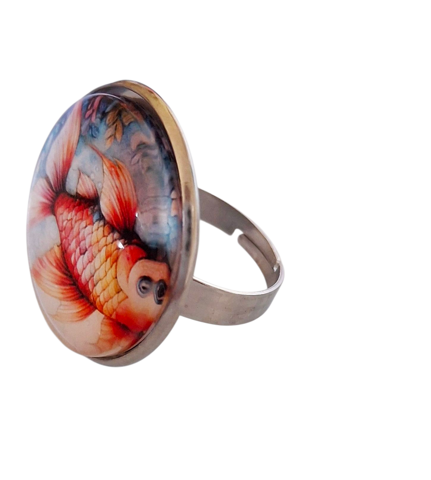 GOLDEN FISH DRESS RING