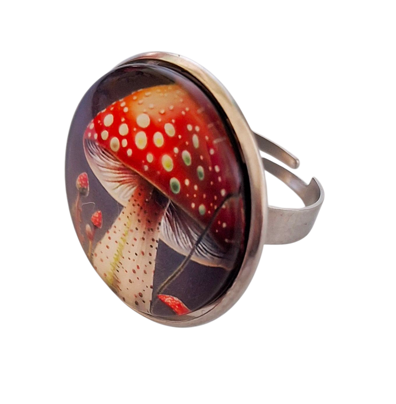 RED TOADSTOOL DRESS RING
