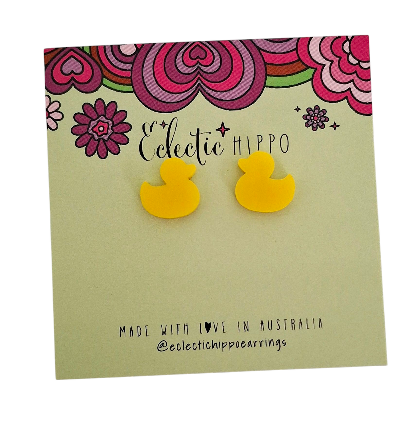 LITTLE YELLOW DUCKIE STUDS