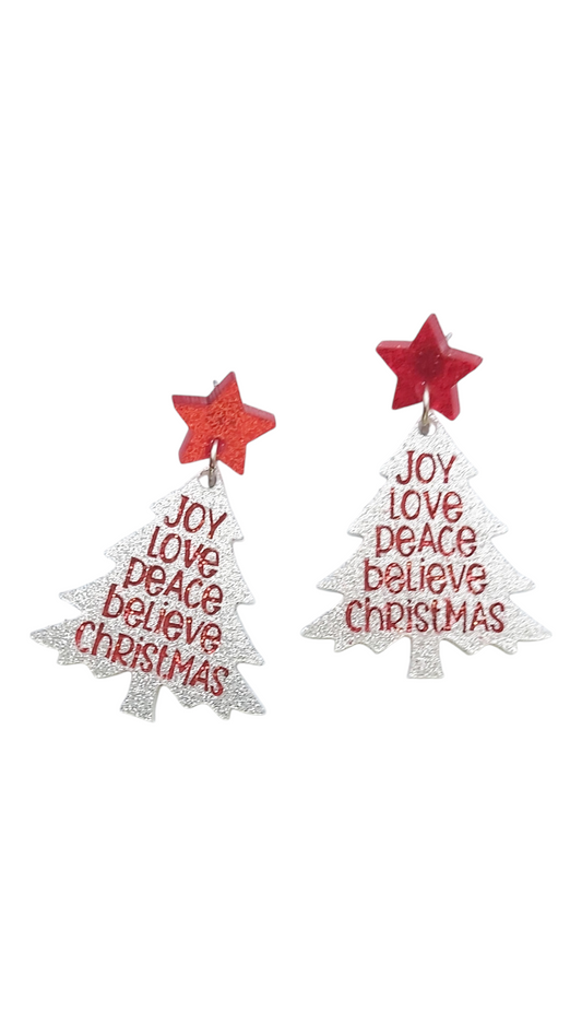 JOY LOVE PEACE CHRISTMAS TREE DANGLES