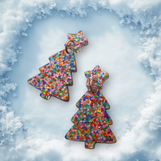 DOTTY LITTLE CHRISTMAS TREE DANGLES