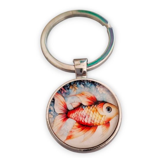 GOLDEN FISH KEYRING