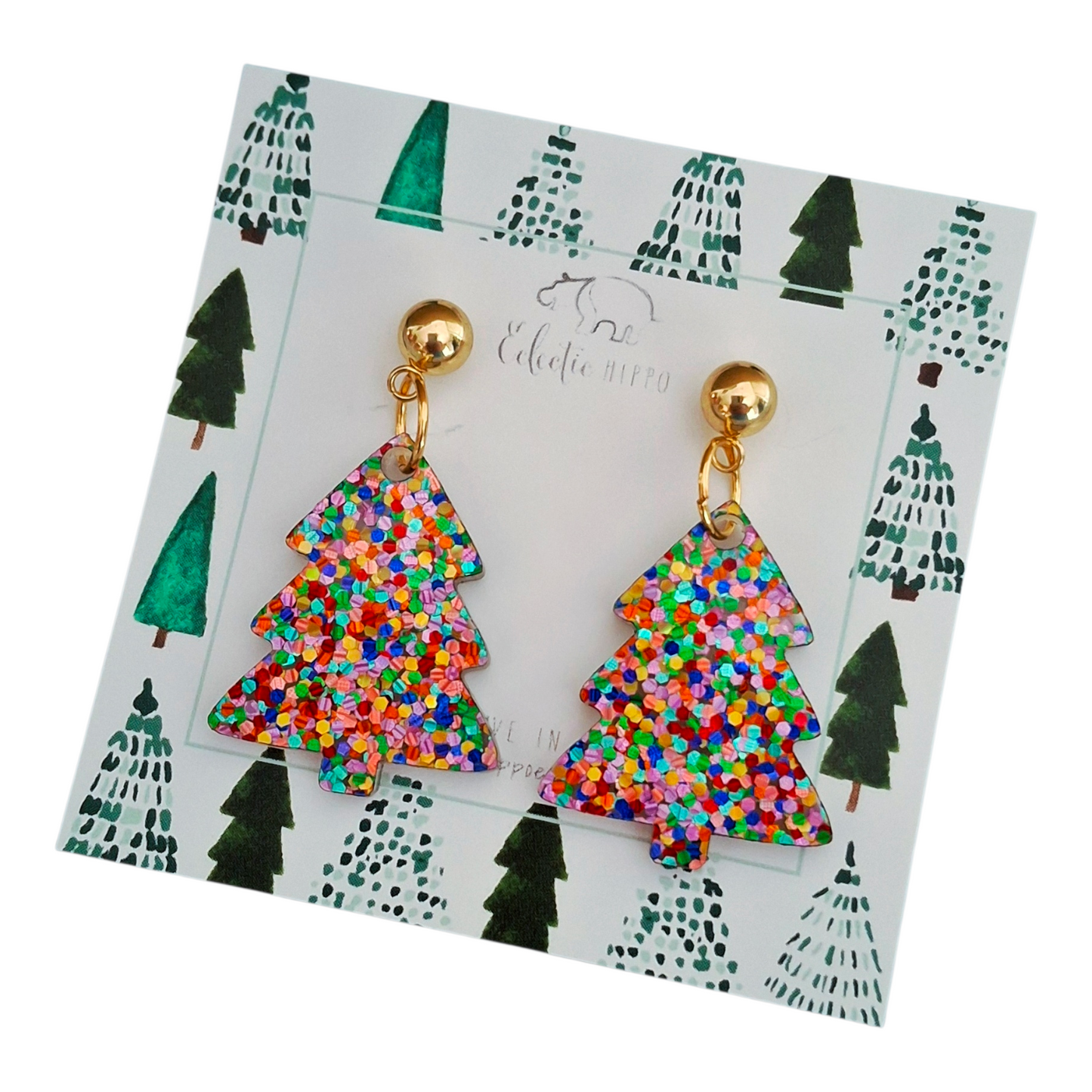 DOTTY LITTLE CHRISTMAS TREE DANGLES